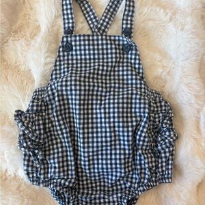 Carter's Blue and White Checkered One Piece